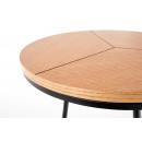 Стол журнальный HALMAR KARIDA-S дуб натуральный/черный, 45/40